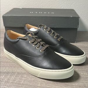Nisolo Everyday Sneaker Shoes Black Leather